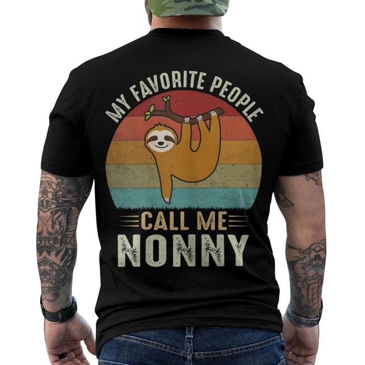 My Favorite People Call Me Nonny 302 Trending Shirt Men's Crewneck Short Sleeve Back Print T-shirt