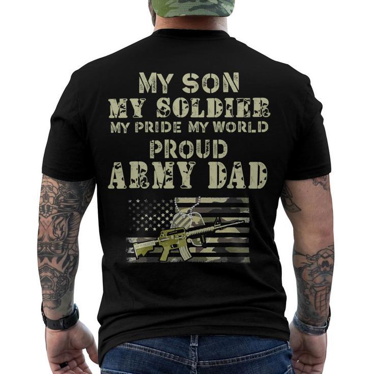 My Son My Soldier My Pride My World 695 Shirt Men's Crewneck Short Sleeve Back Print T-shirt