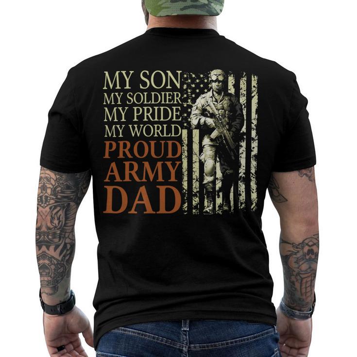 My Son My Soldier My Pride My World 696 Shirt Men's Crewneck Short Sleeve Back Print T-shirt