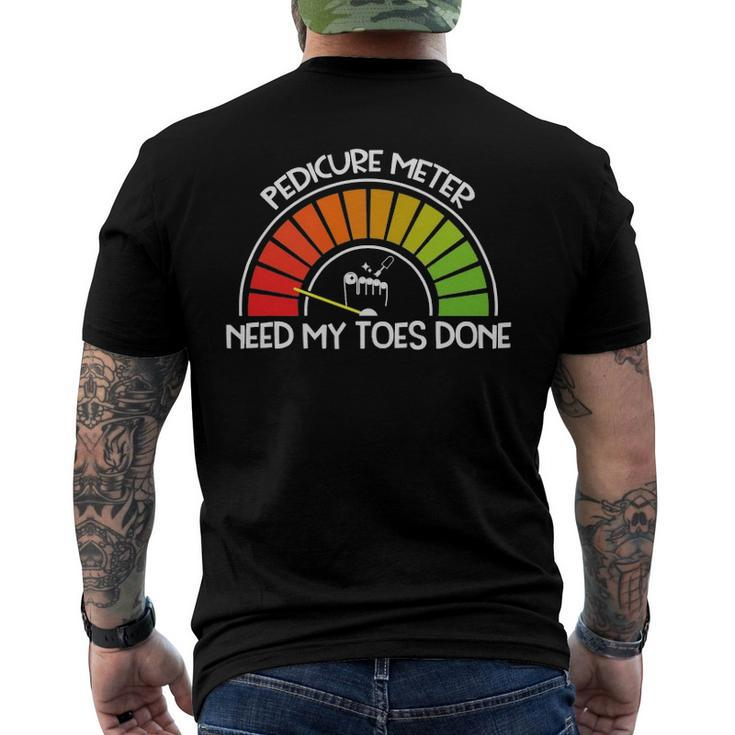 Nail Tech Pedicure Meter For Nail Techs Men's Back Print T-shirt