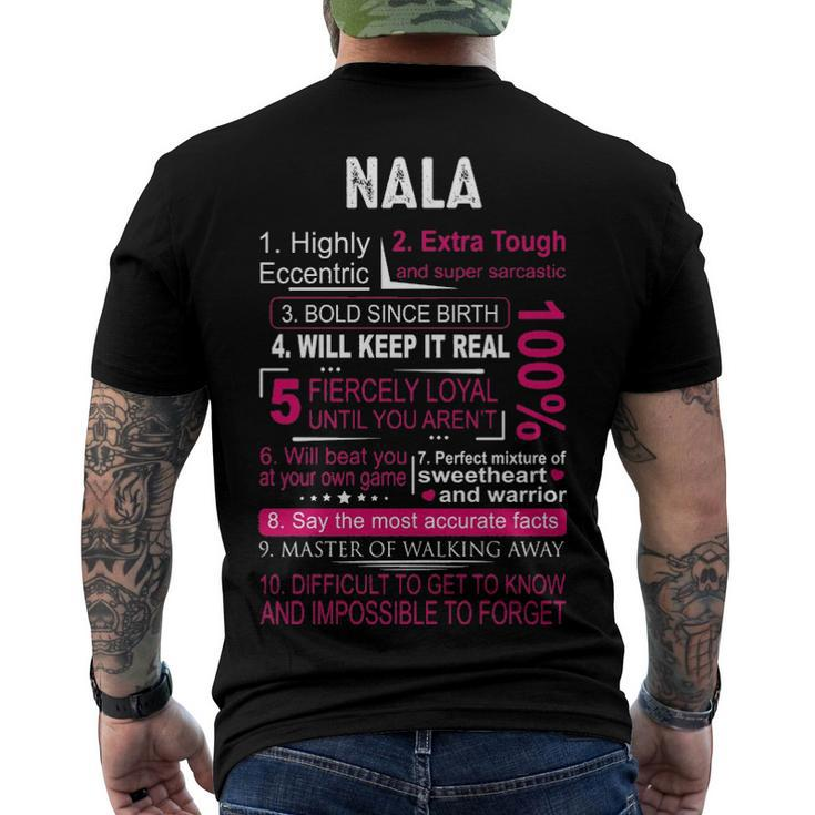 Nala Name Nala Name Men's T-Shirt Back Print