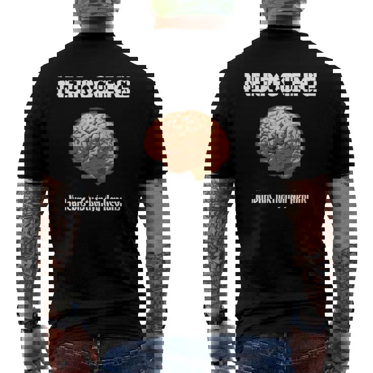 Neuroscience Neurons Studying Neurons Men's Back Print T-shirt