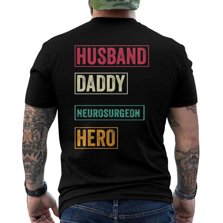 Mens Neurosurgeon Dad - Fathers Day Men's Back Print T-shirt