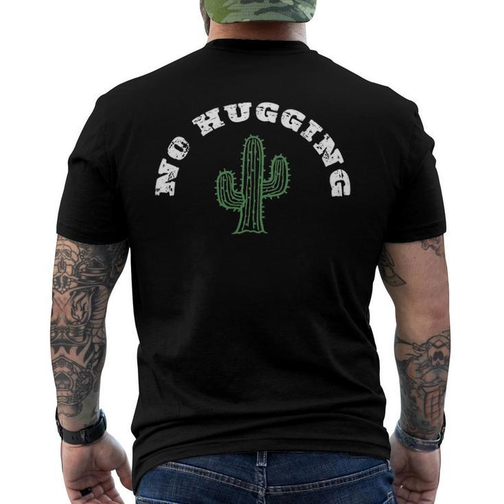 No Hugging Do Not Hug Men's Back Print T-shirt