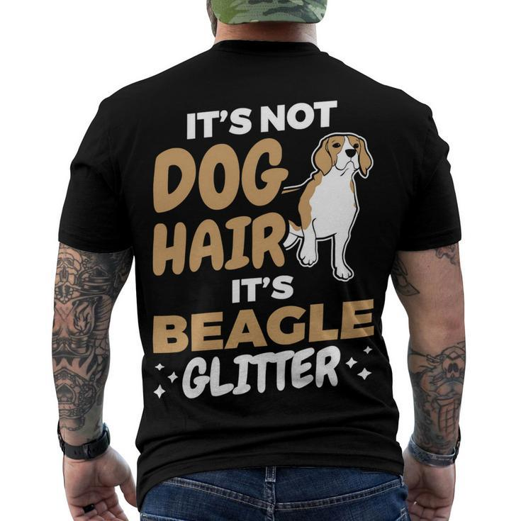 Not Dog Hair Beagle Glitter Pet Owner Dog Lover Beagle 61 Beagle Dog Men's T-shirt Back Print