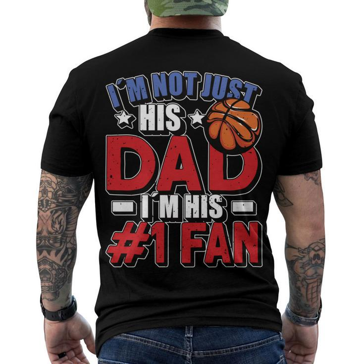 Im Not Just His Dad Father´S Day 4Th Of July Basketball Men's T-shirt Back Print