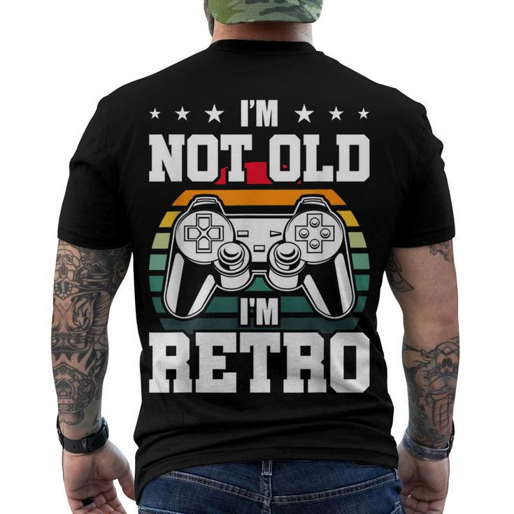 Not Old Im Retro Video Gamer Gaming Men's T-shirt Back Print