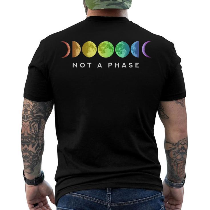 Not A Phase Moon Lgbt Gay Pride Men's Back Print T-shirt