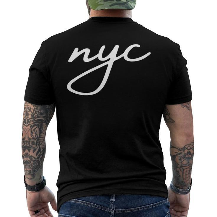 Nyc New York City The Greatest City In The World Men's Back Print T-shirt
