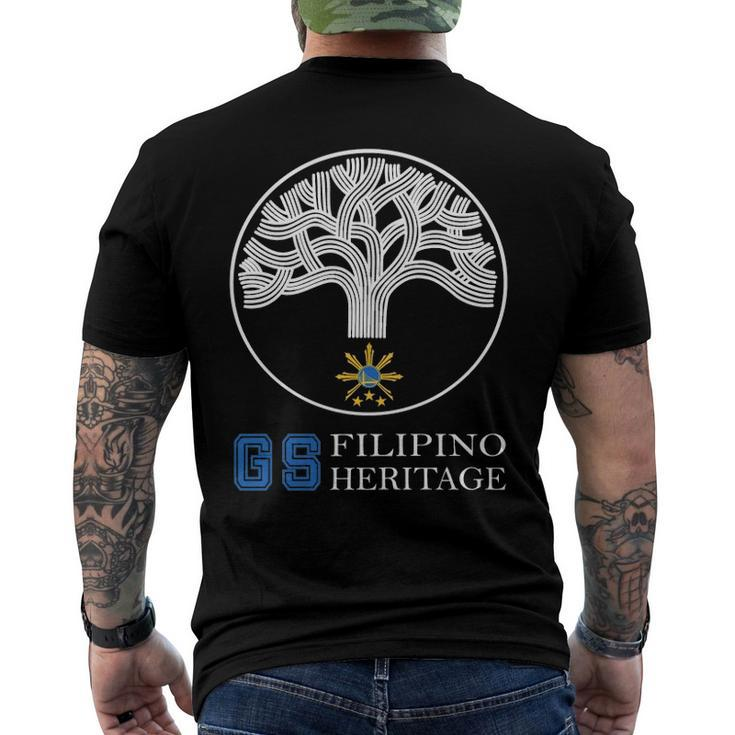 Oakland Filipino Pilipinas Basketball Heritage Men's Back Print T-shirt