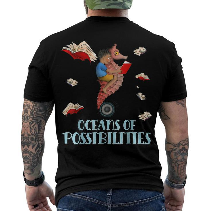 Oceans Of Possibilities Summer Reading 2022 Librarian Men's Back Print T-shirt