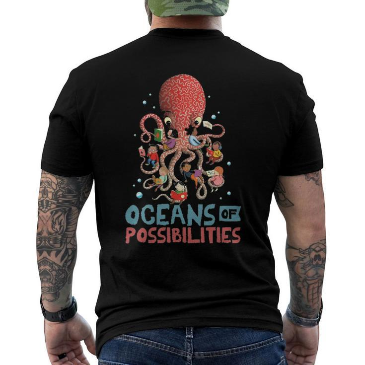 Oceans Of Possibilities Summer Reading 2022Octopus Men's Back Print T-shirt