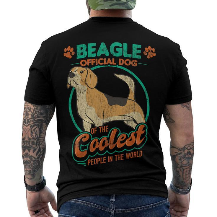 Official Dog Of The Coolest People In The World 58 Beagle Dog Men's T-shirt Back Print