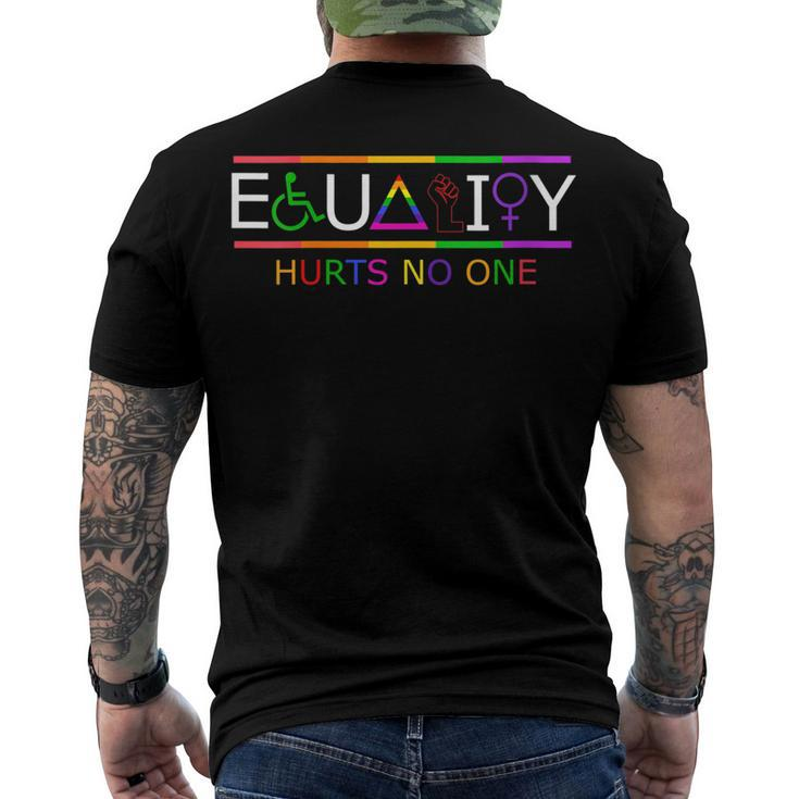 Womens Official Lgbt Equality Hurts No One Lover For Men Woman Kids Men's T-shirt Back Print