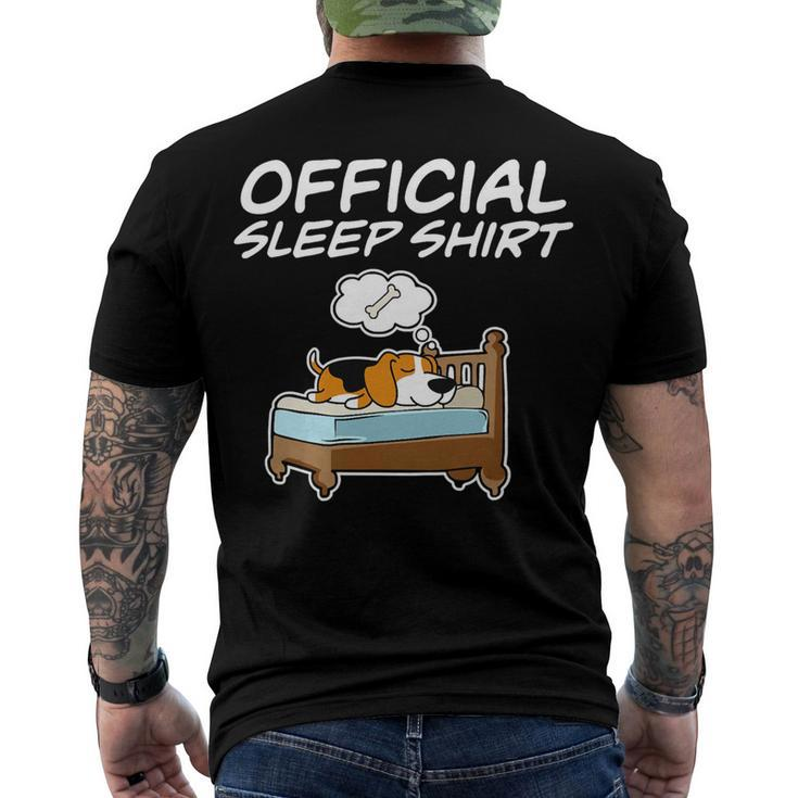 Official Sleepshirt I Pajamas I Beagle 68 Beagle Dog Men's T-shirt Back Print