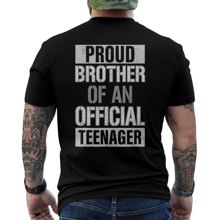 Official Teenager Brother 13Th Birthday Brother Party Men's Back Print T-shirt