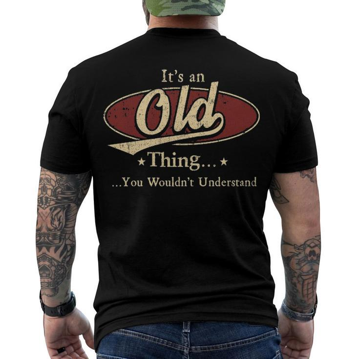 Old Name Print T Shirts Shirts With Name Old Men's T-Shirt Back Print