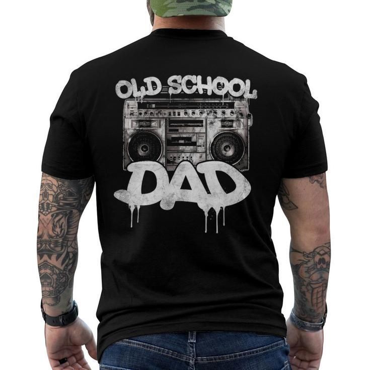 Old School Dad Boombox Old School Music Men's Back Print T-shirt