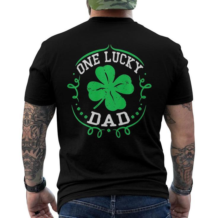 One Lucky Dad St Patricks Day For Daddy Men Men's Back Print T-shirt