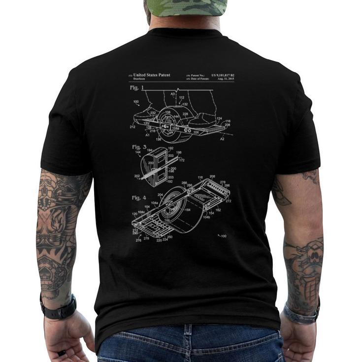 Onewheel Owner Retro Onewheel Patent Drawing Men's Back Print T-shirt