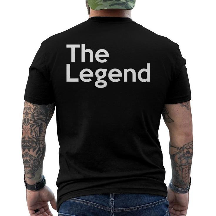 The Original The Copy The Legend For Dad And Son Men's Back Print T-shirt