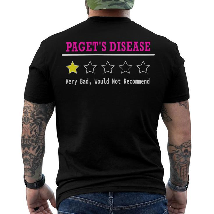 Pagets Disease Review  Pink Ribbon  Pagets Disease  Pagets Disease Awareness Men's Crewneck Short Sleeve Back Print T-shirt