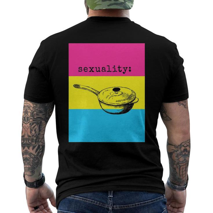 Pansexual Pride Pansexual Flag Men's Back Print T-shirt
