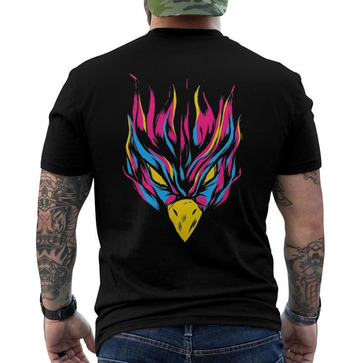 Pansexual Pride Phoenix Colors Of Pansexual Lgbt Men's Back Print T-shirt