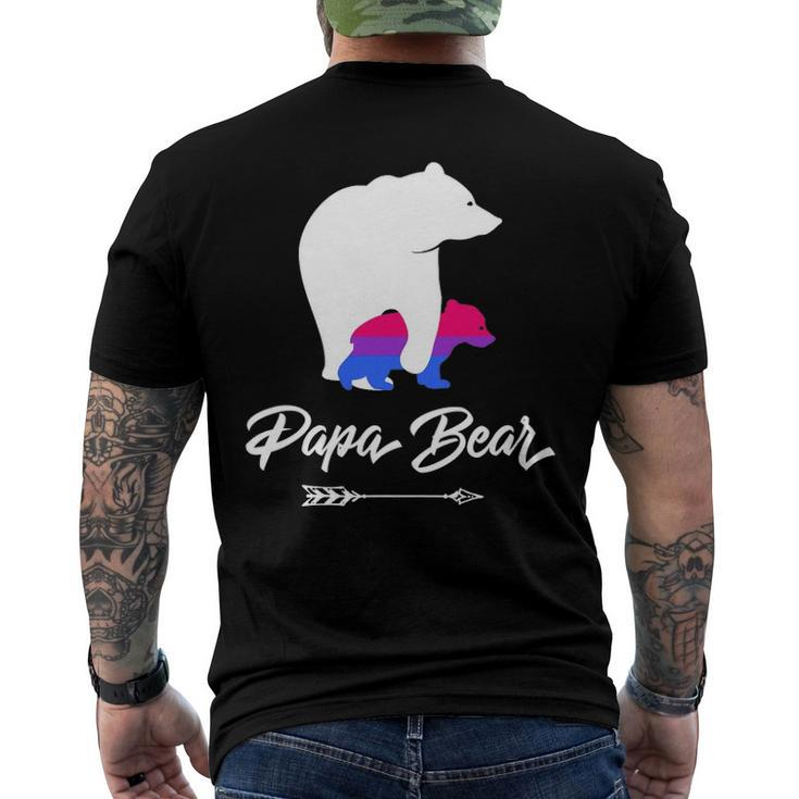 Mens Papa Bear Lgbt Straight Ally Bisexual Men's Back Print T-shirt