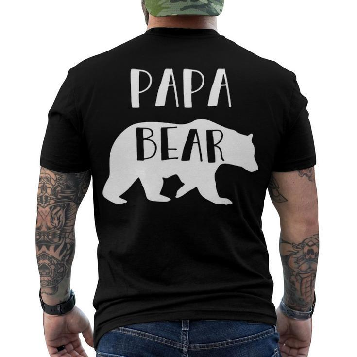 Papa Grandpa Papa Bear Men's T-Shirt Back Print