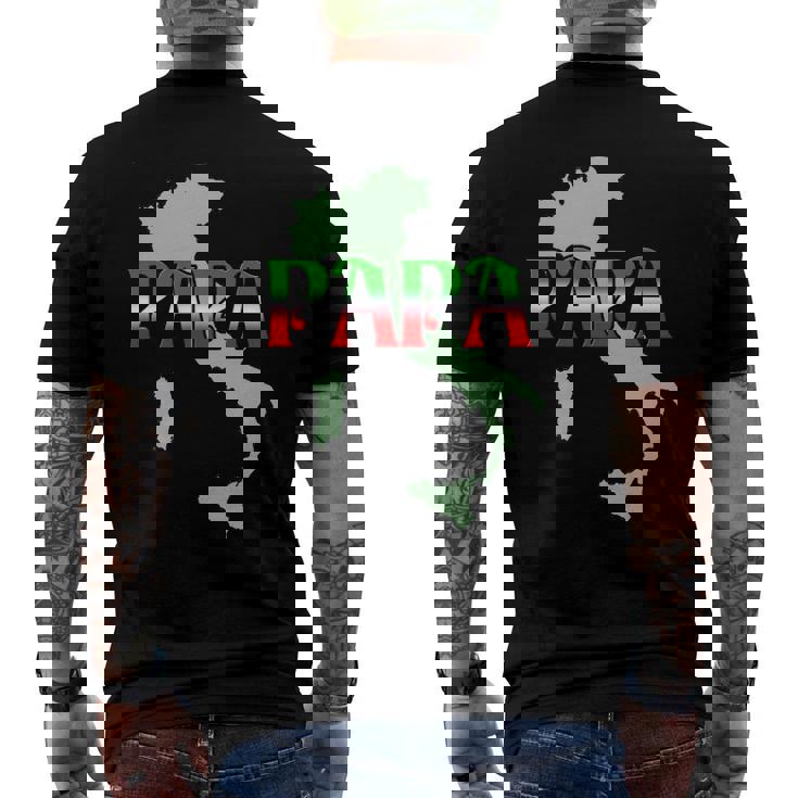 Papa For The Italian Father Men's Back Print T-shirt