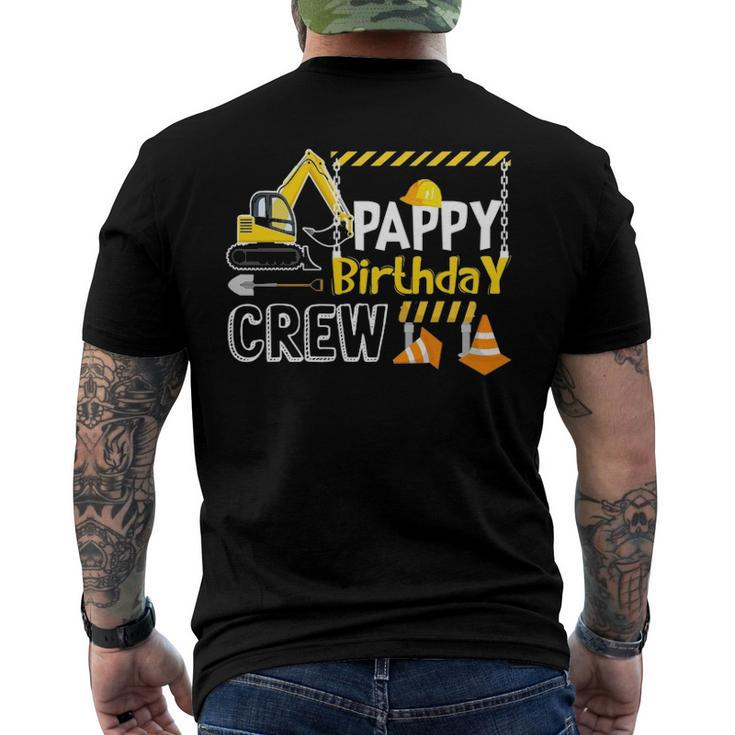 Pappy Birthday Crew Construction S Birthday Men's Back Print T-shirt