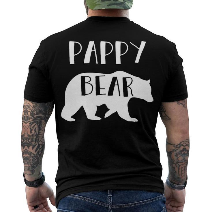 Pappy Grandpa Pappy Bear Men's T-Shirt Back Print