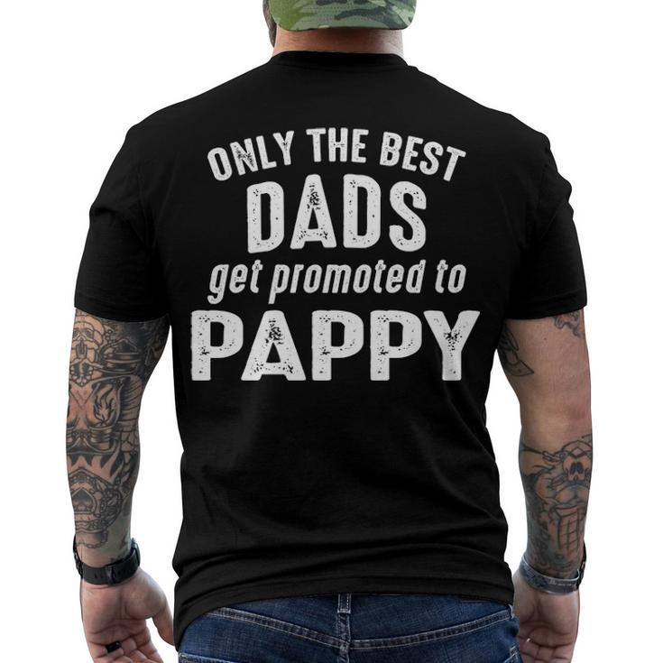 Pappy Grandpa Only The Best Dads Get Promoted To Pappy Men's T-Shirt Back Print