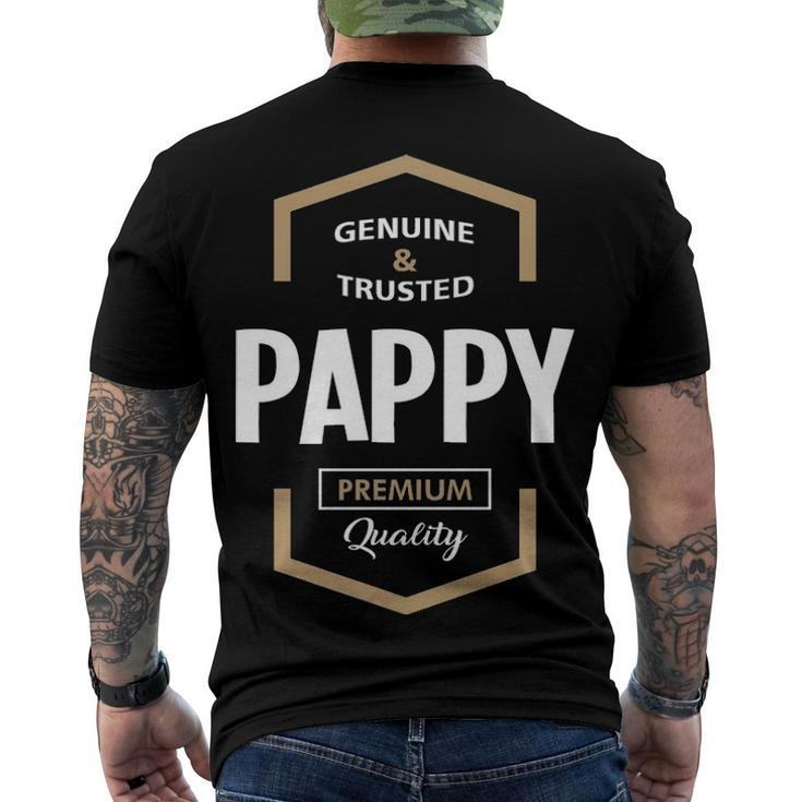 Pappy Grandpa Genuine Trusted Pappy Premium Quality Men's T-Shirt Back Print