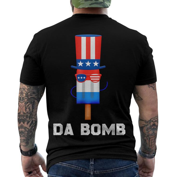 Patriotic Popsicles 4Th Of July Da Bomb Usa Sunglasses Men's T-shirt Back Print