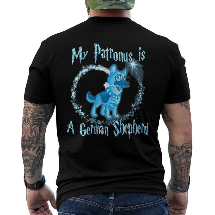 My Patronus Is A German Shepherd Dog Lovers Men's Back Print T-shirt