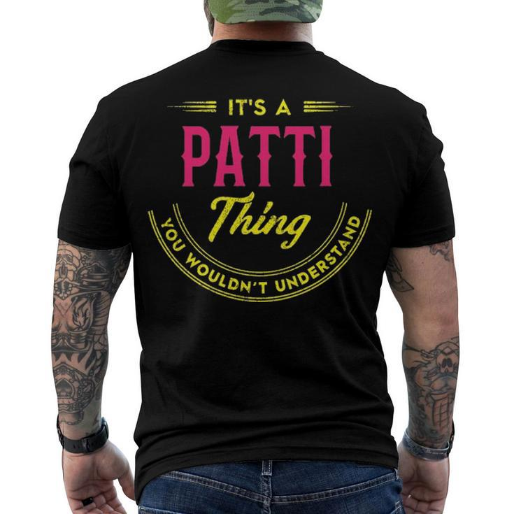 Patti Name Print T Shirts Shirts With Name Patti Men's T-Shirt Back Print