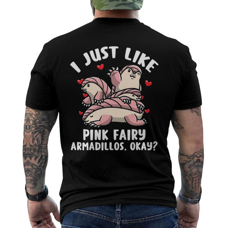 Pink Fairy Armadillo Pichiciego Armadillo Men's Back Print T-shirt