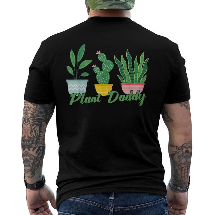 Mens Plant Daddy Gardening Men's Back Print T-shirt
