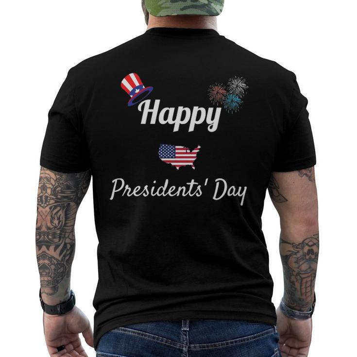 Political Happy Presidents Day Men Women Kids Men's Back Print T-shirt