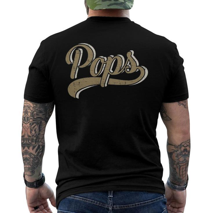 Mens Pops For Dad And Fathers Day From Daughter Or Son Men's Back Print T-shirt