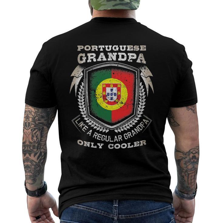 Mens Portuguese Grandpa Like A Regular Grandpa Only Cooler Men's Back Print T-shirt