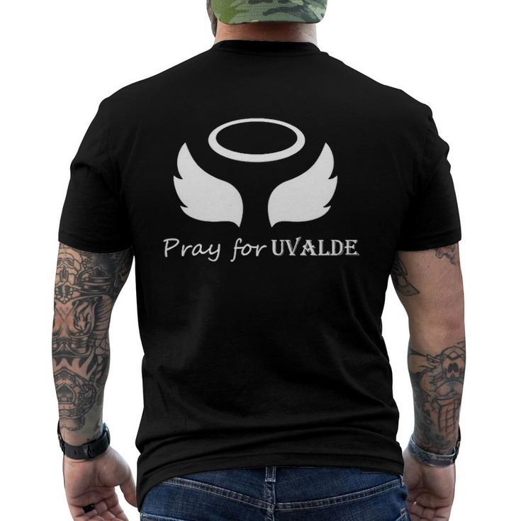 Pray For Uvalde No Gun Protect Our Children Pray For Texas Men's Back Print T-shirt