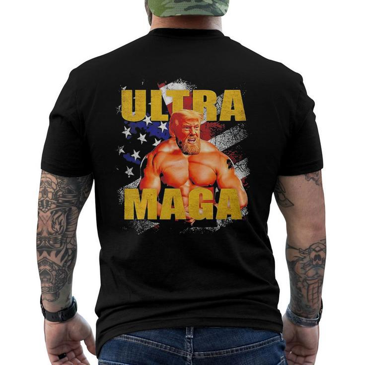 Pro-Trump Trump Muscle Ultra Maga American Muscle Men's Back Print T-shirt