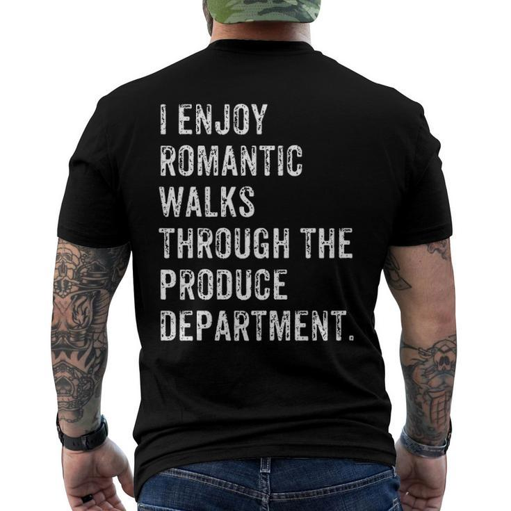 Produce Department Romantic Walk Food Men's Back Print T-shirt