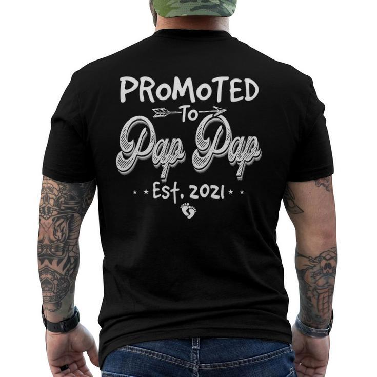 Promoted To Pap Pap Est 2021 Soon To Be Father 2021 Ver2 Men's Back Print T-shirt