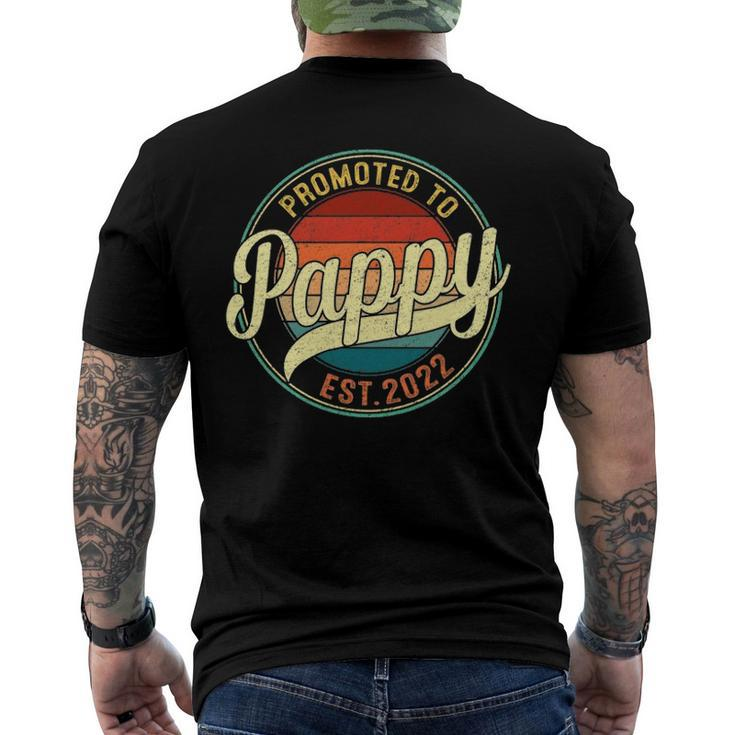 Promoted To Pappy Est 2022 Soon To Be Pregnancy Announce Men's Back Print T-shirt