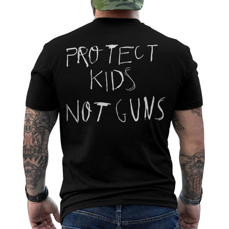 Protect Kids Not Guns V2 Men's Back Print T-shirt