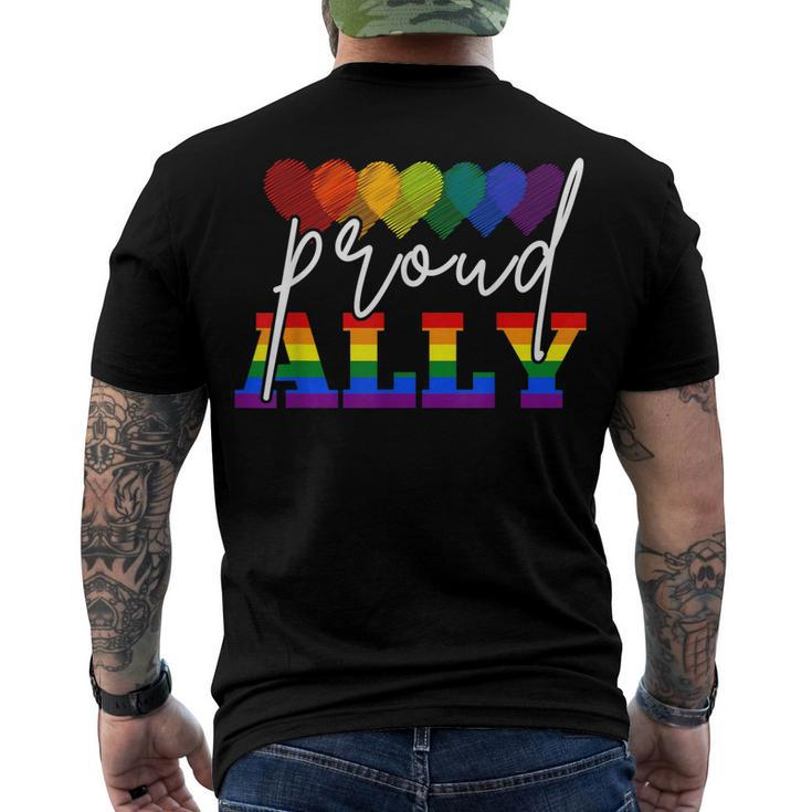 Proud Ally Ill Be There For You Lgbt Men's Back Print T-shirt